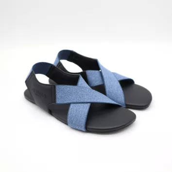 Ahinsa Shoes Damen Sandale Suna Denim
