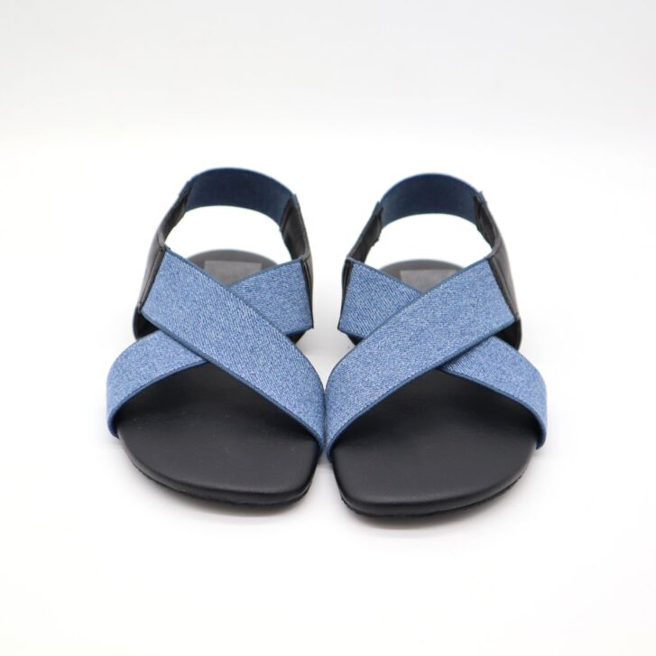 Ahinsa Shoes Damen Sandale Suna Denim 40