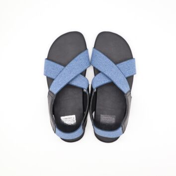 Ahinsa Shoes Damen Sandale Suna Denim 40