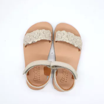Froddo Barfußsandale Flexy Flowers Gold Shine