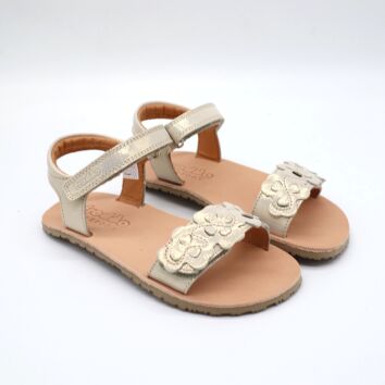 Froddo Barfußsandale Flexy Flowers Gold Shine 25