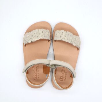 Froddo Barfußsandale Flexy Flowers Gold Shine 25