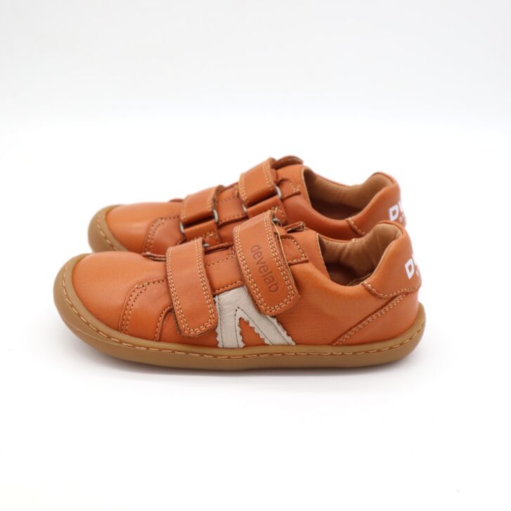 Develab Barfußschuhe Sneaker Cognac 30