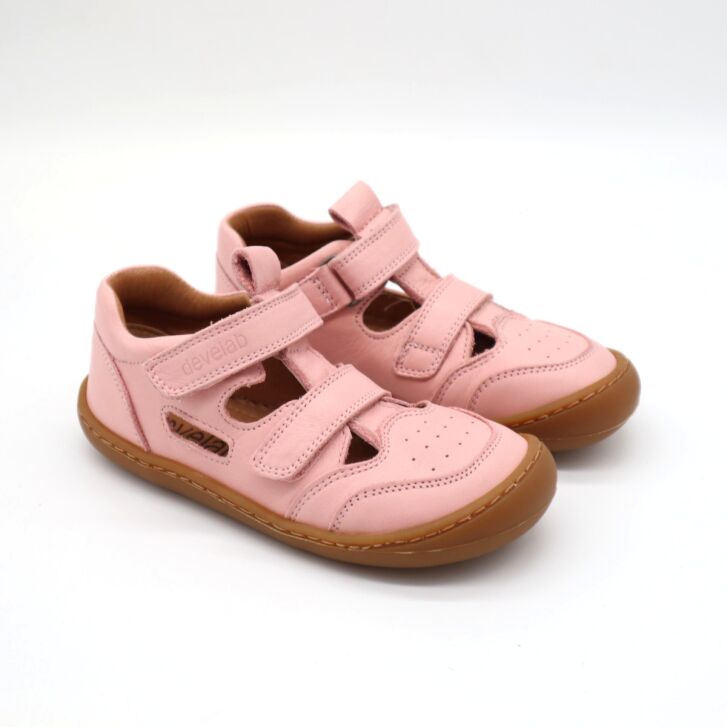 Develab Barfußschuhe Sandale Pink Nappa 31