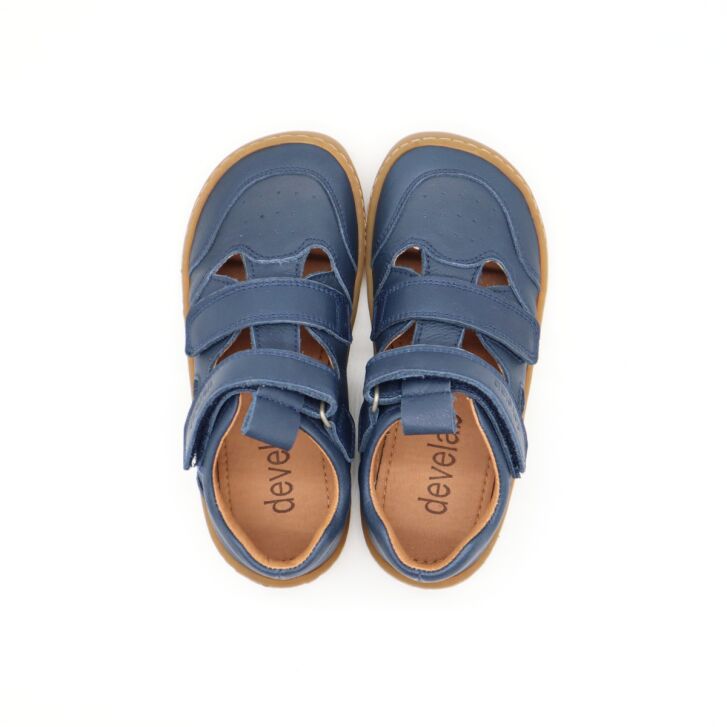 Develab Barfußschuhe Sandale Navy Nappa 24