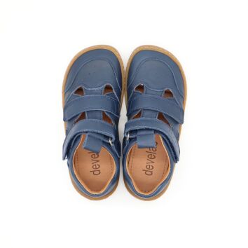 Develab Barfußschuhe Sandale Navy Nappa 32