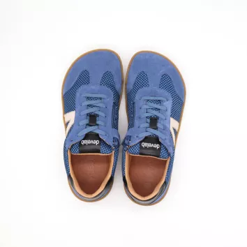 Develab Barfußschuhe Laces Sneaker Blue Combi 29