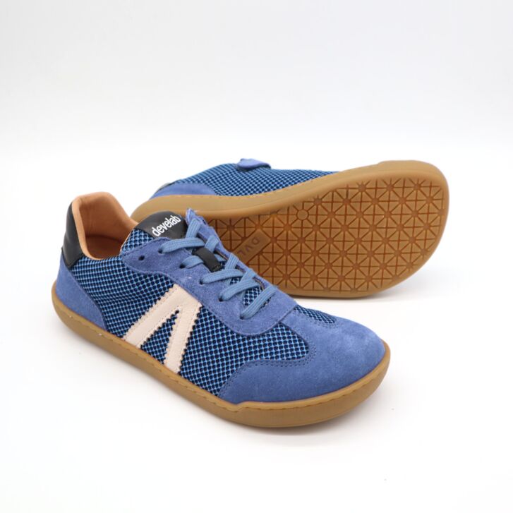 Develab Barfußschuhe Laces Sneaker Blue Combi 33