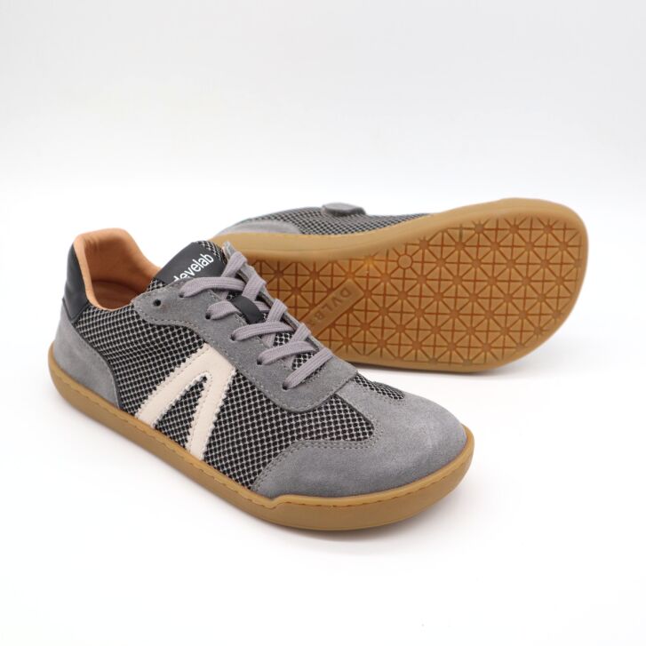 Develab Barfußschuhe Laces Sneaker Grey Combi 33
