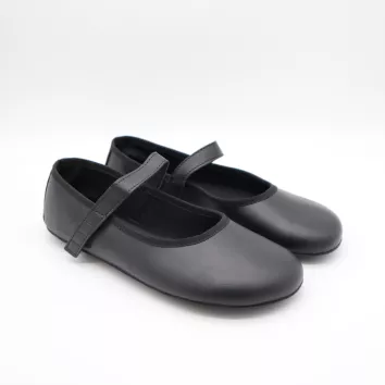 Ahinsa Shoes Ballerina Ananda Black CF+