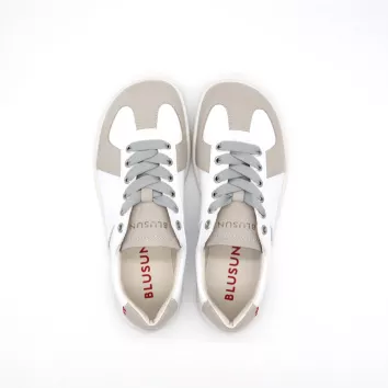 BLUSUN Damen Sneaker 201W White Grey (V)