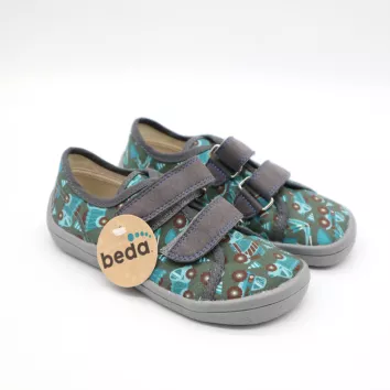 BEDA PLAYFUL Barfußschuhe Textil Trucks