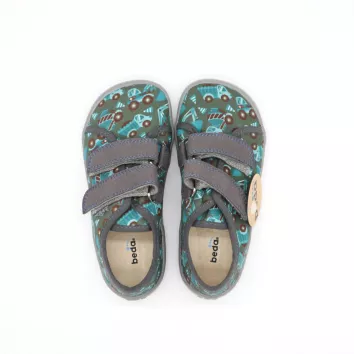 BEDA PLAYFUL Barfußschuhe Textil Trucks