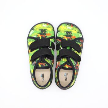 BEDA PLAYFUL Barfußschuhe Textil Graffiti 32