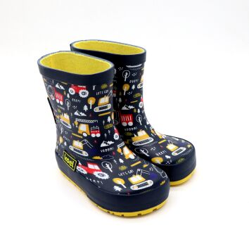 KOEL Gummistiefel Wellie Trator V2 Print Blue 30