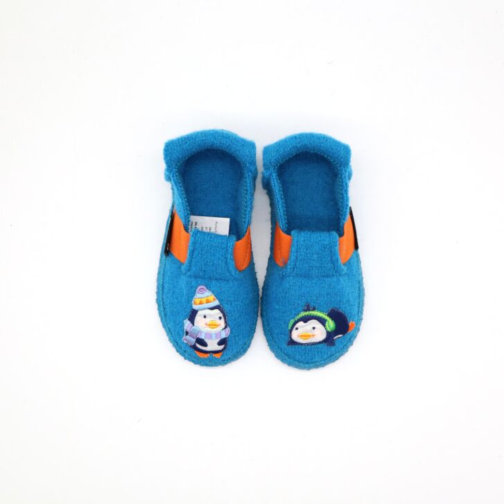 Nanga Hausschuh Funny Pingui türkis 27