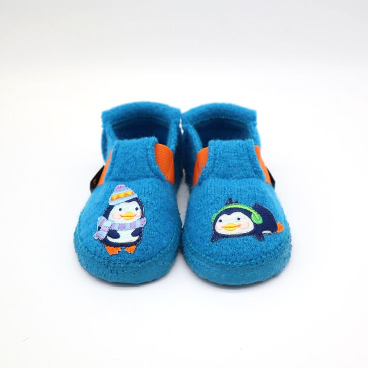 Nanga Hausschuh Funny Pingui türkis 28