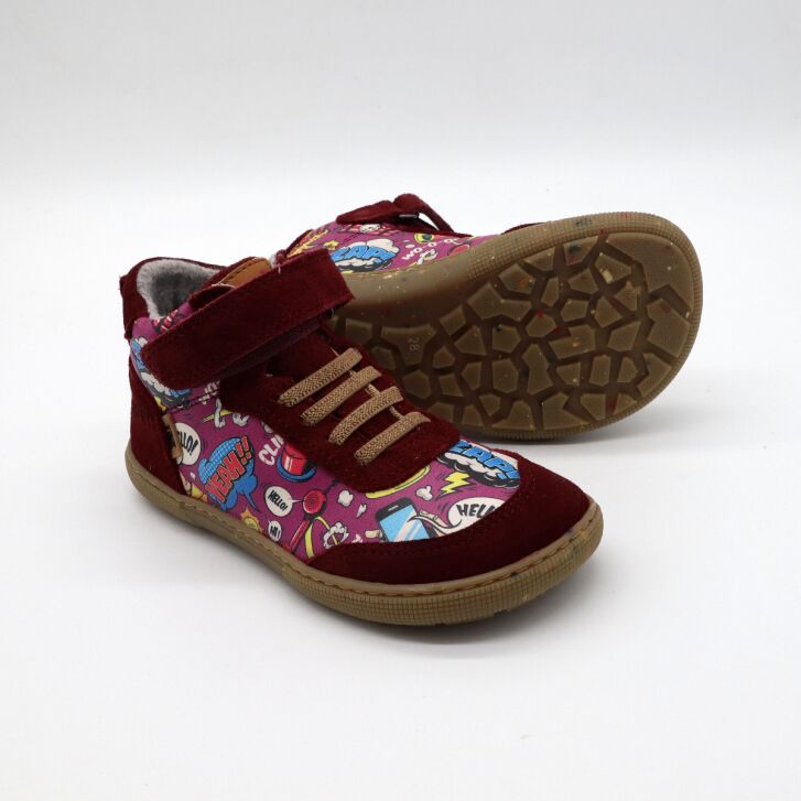 KOEL Barfußschuhe DEVIN TEX PRINT Bordo 31