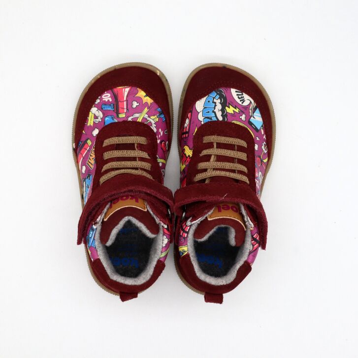 KOEL Barfußschuhe DEVIN TEX PRINT Bordo 31