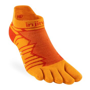 INJINJI Unisex ULTRA RUN No-Show Desert Orange