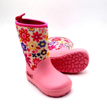 KOEL Neopren Wellie Flowers Fuchsia 22