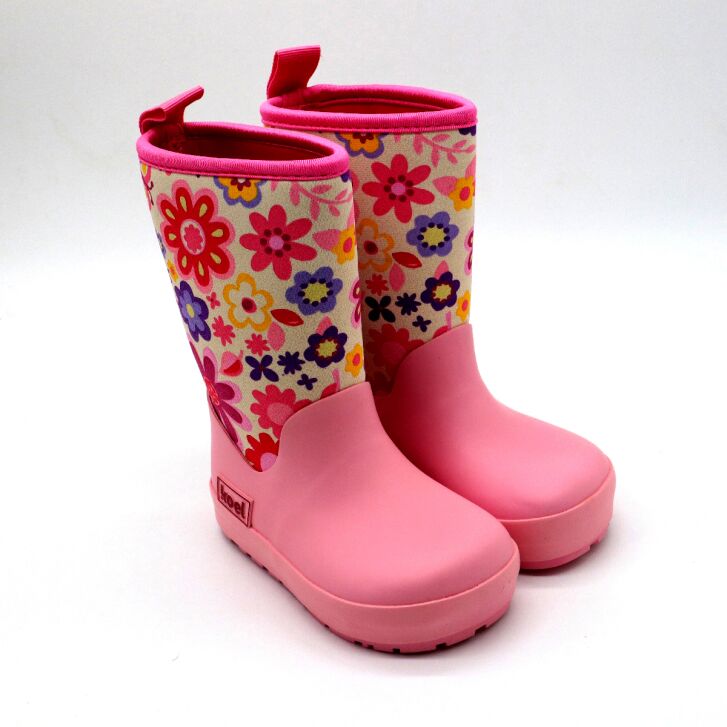 KOEL Neopren Wellie Flowers Fuchsia 29