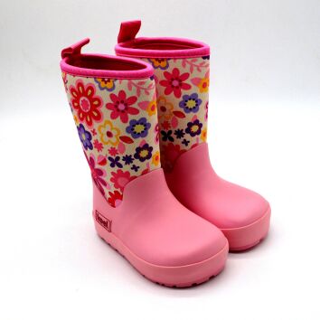 KOEL Neopren Wellie Flowers Fuchsia 29