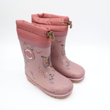 Mikk-Line Winter Wellies Lace Rose Brown 24