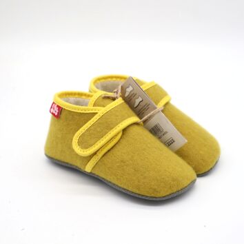 Pololo Hausschuhe Cosy Wolle Gelb 24/25