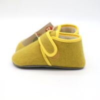 Pololo Hausschuhe Cosy Wolle Gelb 26/27