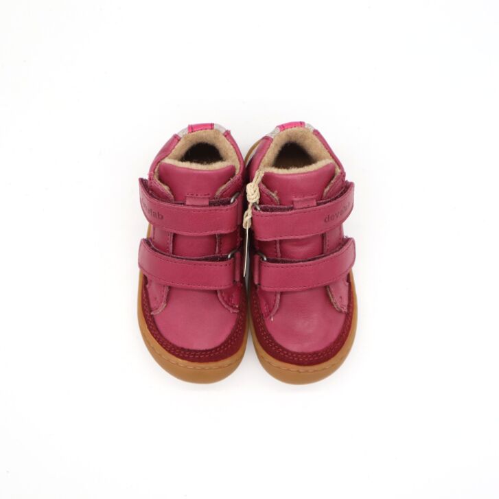 Develab BF Soft Sneaker 2Velcro Tex Burgundy 24