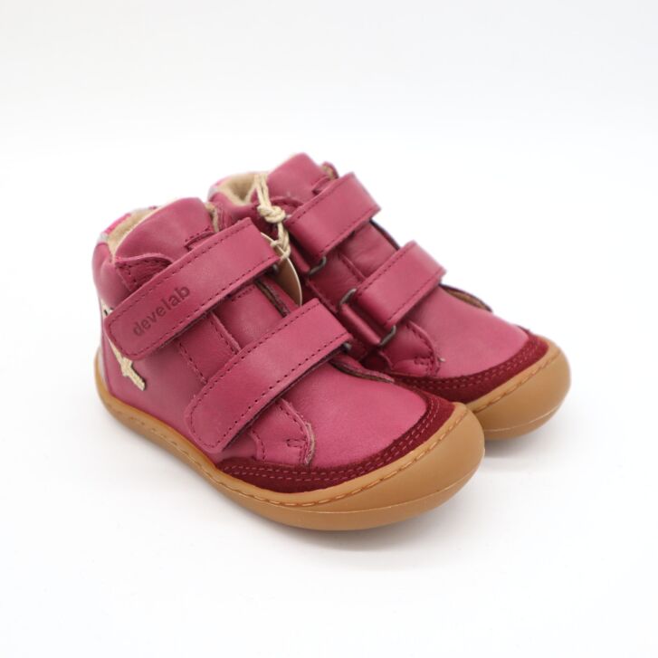 Develab BF Soft Sneaker 2Velcro Tex Burgundy 25