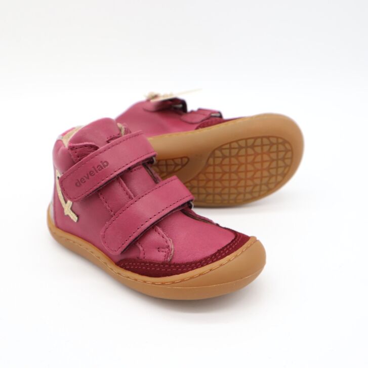Develab BF Soft Sneaker 2Velcro Tex Burgundy 25