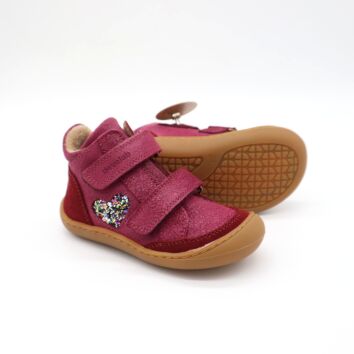 Develab BF Soft Shoe 2Velcro Tex Burgundy 27