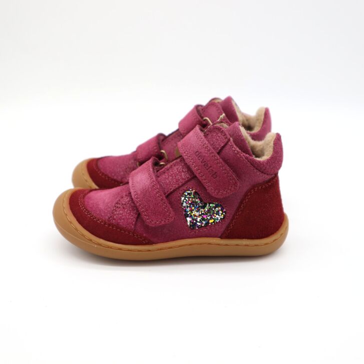Develab BF Soft Shoe 2Velcro Tex Burgundy 30