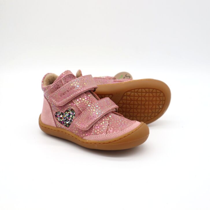 Develab BF Soft Shoe 2Velcro Tex Old Pink 28
