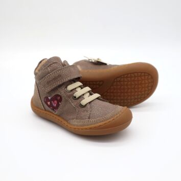 Develab BF Soft Shoe Lace+Velcro Tex Taupe 28