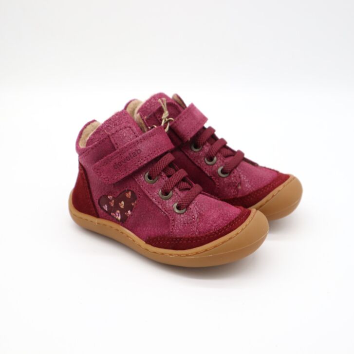 Develab BF Soft Shoe Lace+Velcro Tex Burgundy 26