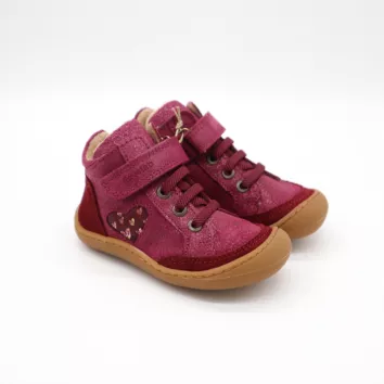Develab BF Soft Shoe Lace+Velcro Tex Burgundy 27