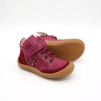 Develab BF Soft Shoe Lace+Velcro Tex Burgundy 27
