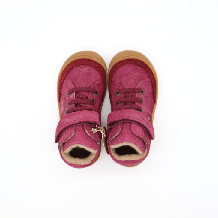 Develab BF Soft Shoe Lace+Velcro Tex Burgundy 28