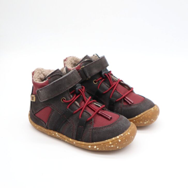 Develab BF Sneaker Lcs+Velcro Tex Burgundy 24