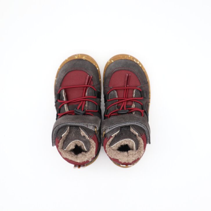 Develab BF Sneaker Lcs+Velcro Tex Burgundy 24