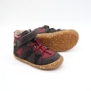 Develab BF Sneaker Lcs+Velcro Tex Burgundy 25