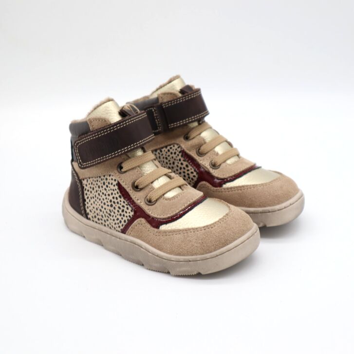 Develab BF Sneaker Lcs+Velcro Tex Taupe 25