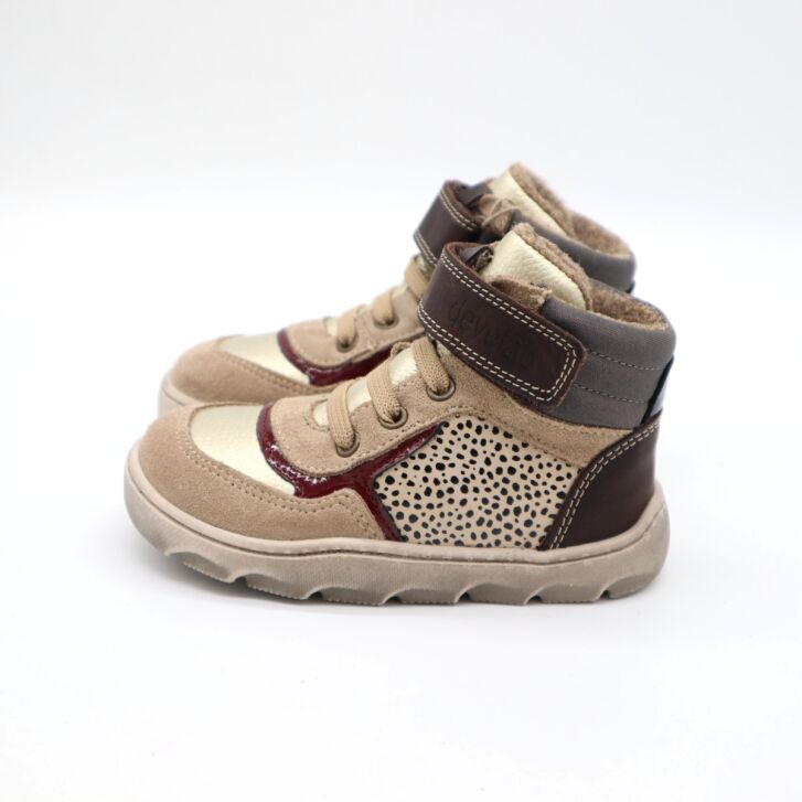 Develab BF Sneaker Lcs+Velcro Tex Taupe 25