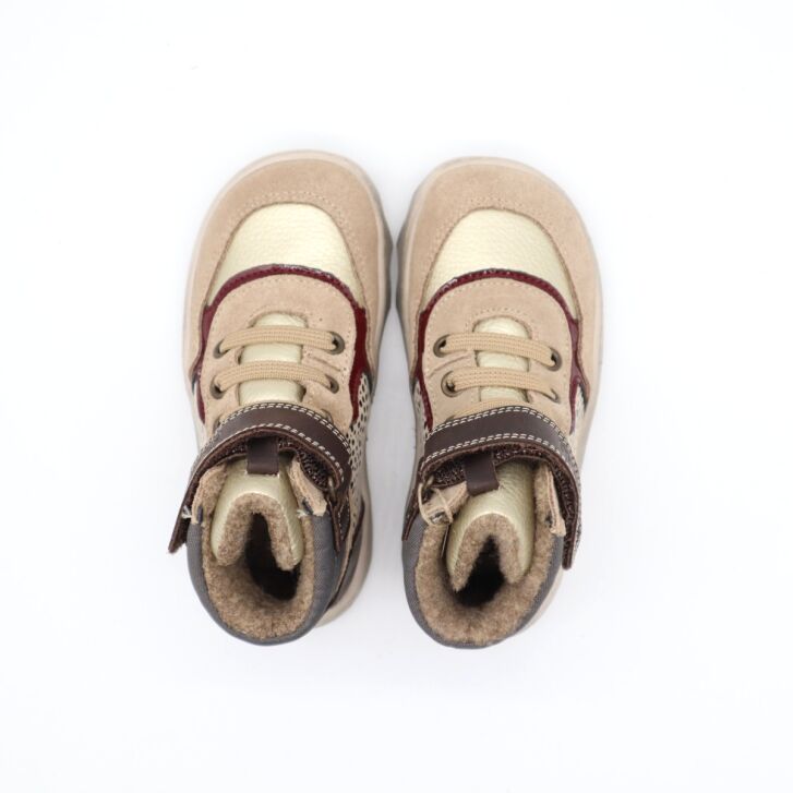 Develab BF Sneaker Lcs+Velcro Tex Taupe 25