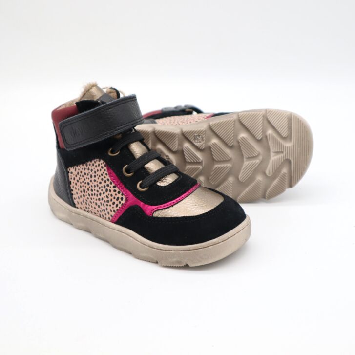 Develab BF Sneaker Lcs+Velcro Tex Black Combi 28