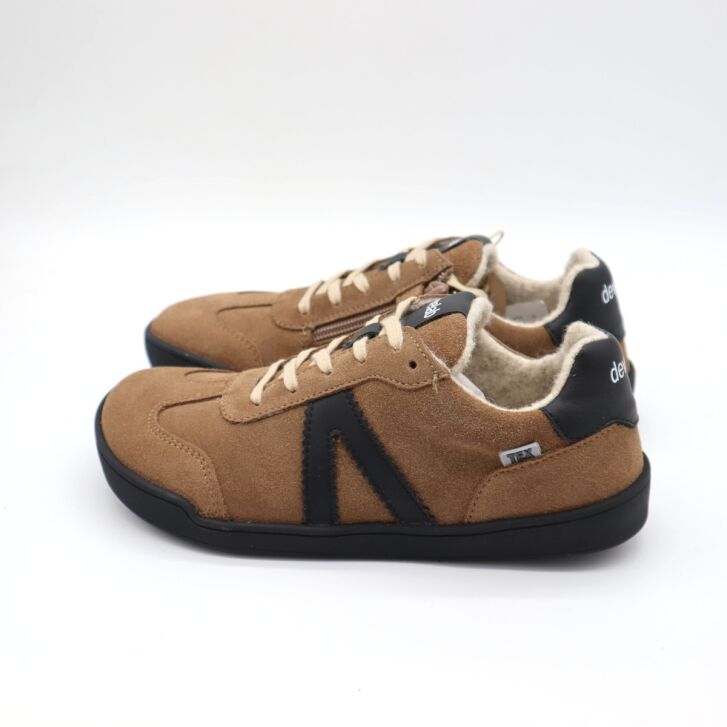 Develab BF Low Cut Sneaker Laces Taupe Suede 36