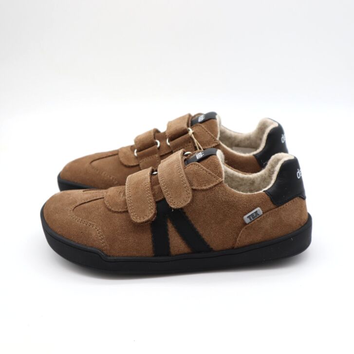 Develab BF Low Cut Sneaker 2Velcro Taupe Suede 31